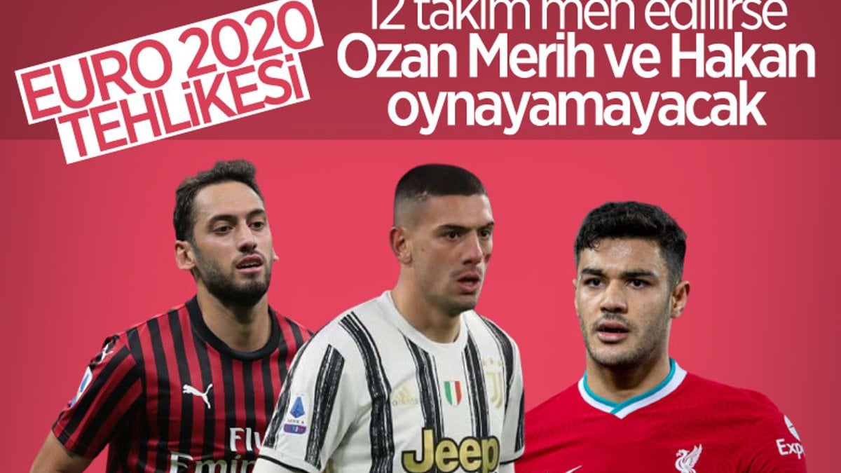 Hakan, Merih ve Ozan, EURO 2020'de olmayabilir