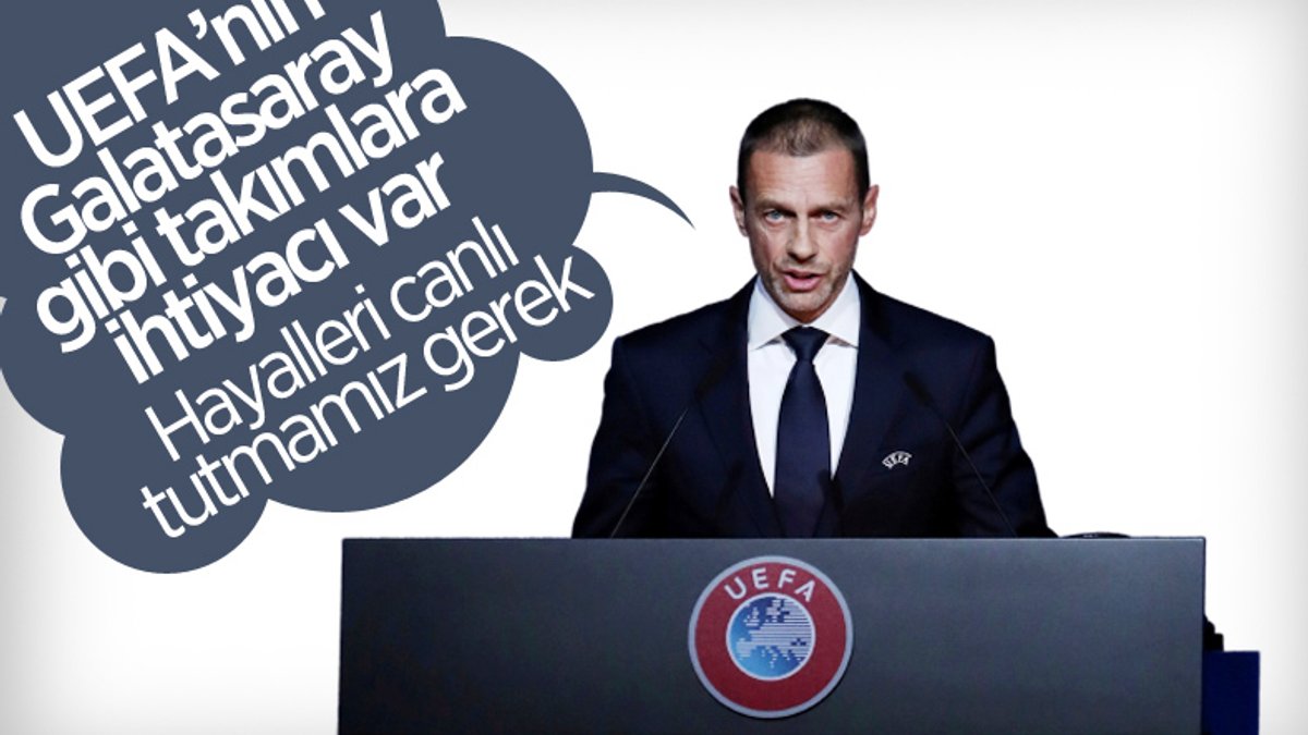 Aleksander Ceferin: UEFA'nın Galatasaray gibi takımlara ihtiyacı var