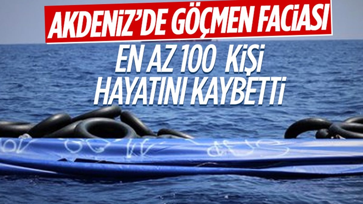 Akdeniz'deki tekne kazasında çok sayıda göçmen hayatını kaybetti