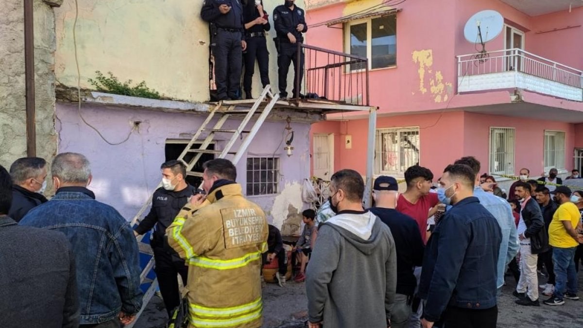 İzmir'de alevlerden korunmaya çalışan küçük çocuk can verdi