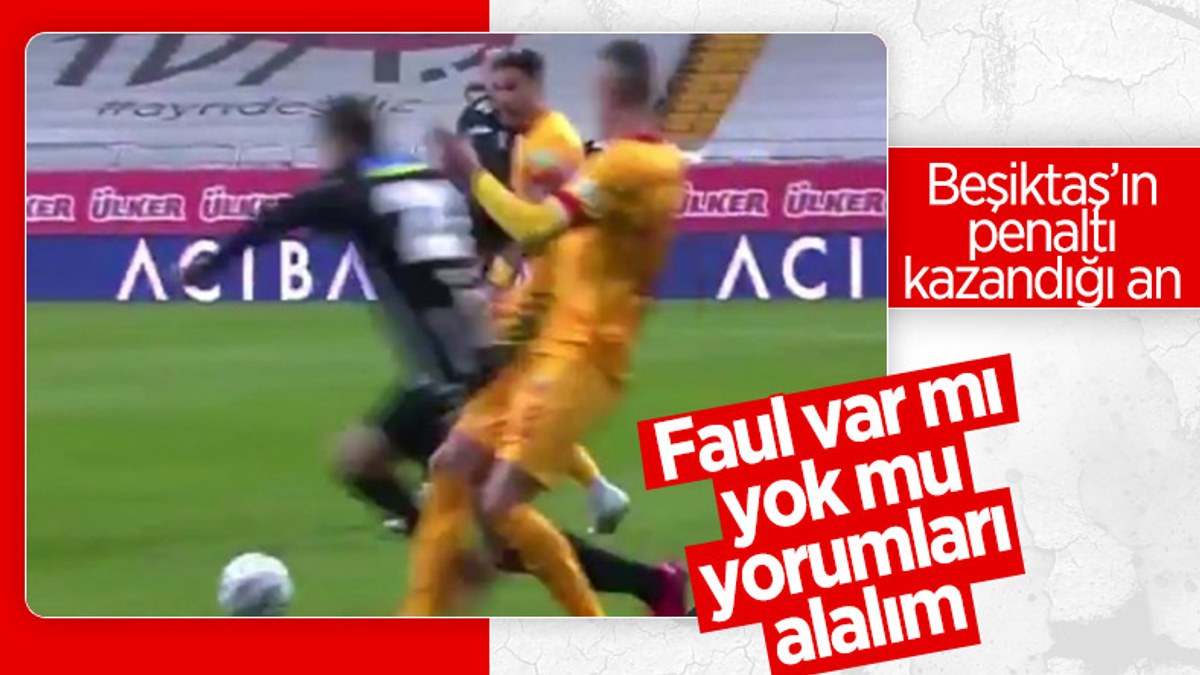 Beşiktaş-Kayserispor maçında tartışılan penaltı kararı