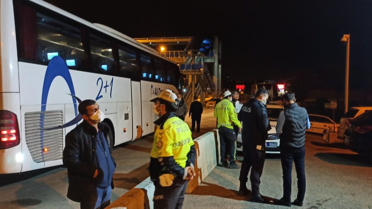 Kırıkkale'de otobüsteki çift, HES sorgulamasında riskli grupta çıktı
