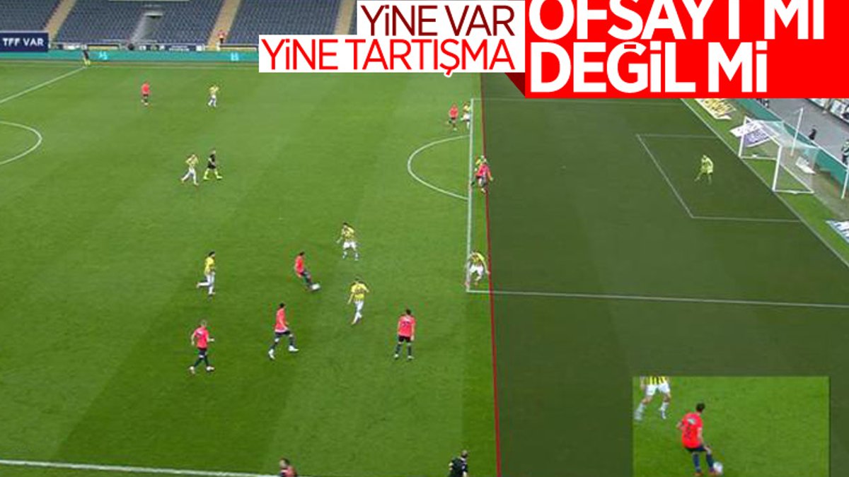Fenerbahçe maçındaki tartışmalı ofsayt pozisyonu