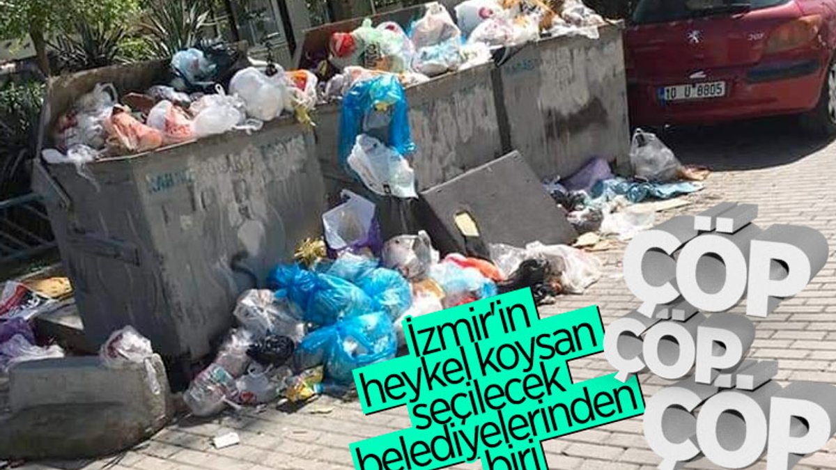 CHP yönetimindeki Karabağlar'da çöp krizi