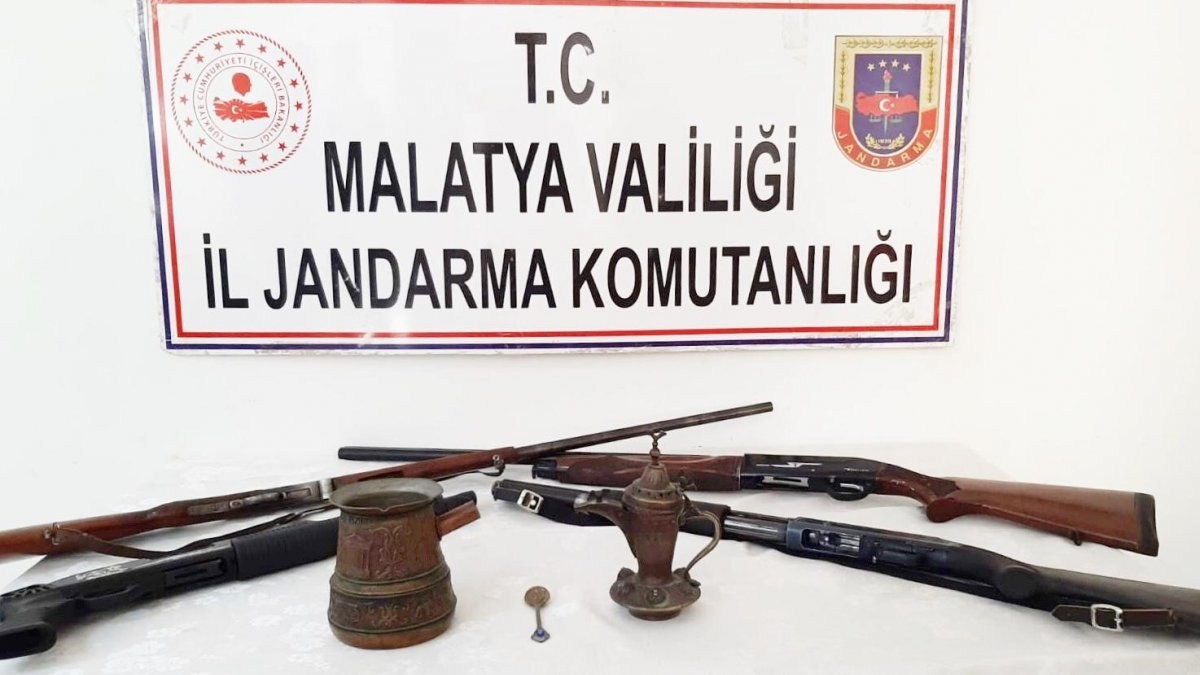 Malatya’da tarihi eser kaçakçılarına operasyon