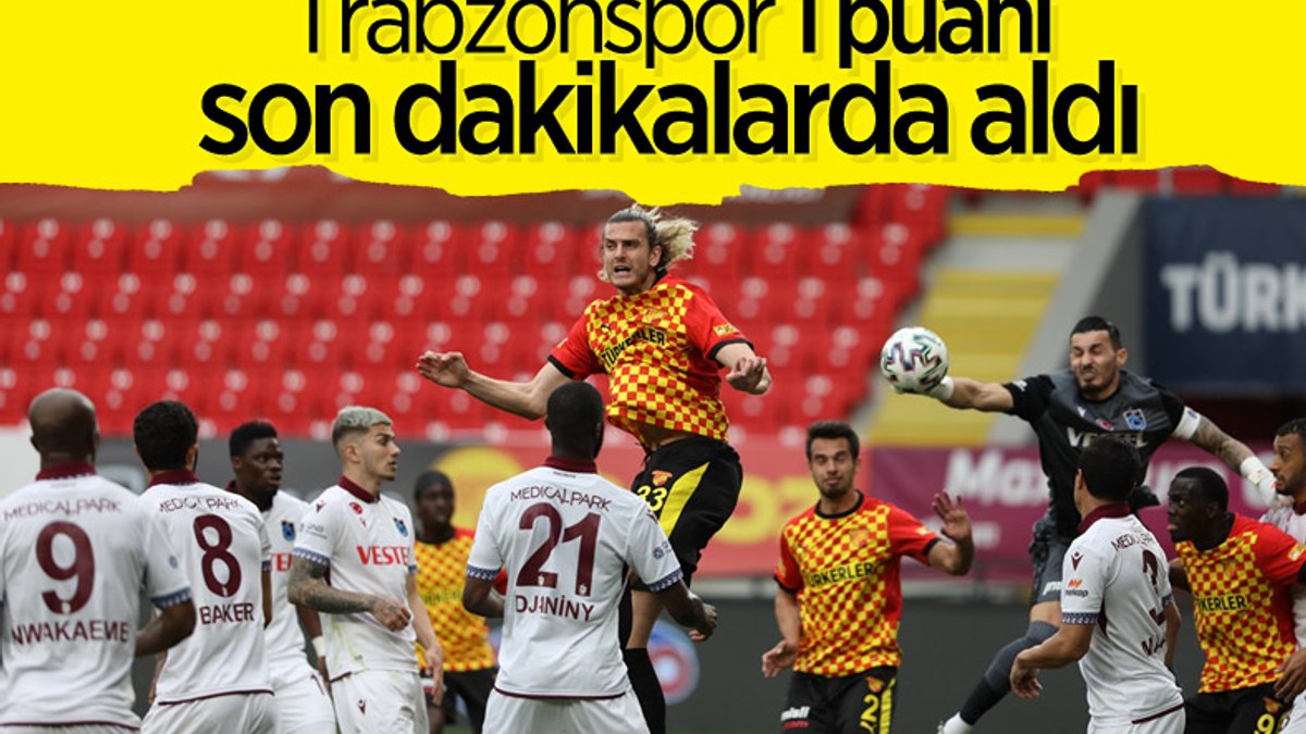 Trabzonspor, Göztepe ile berabere kaldı