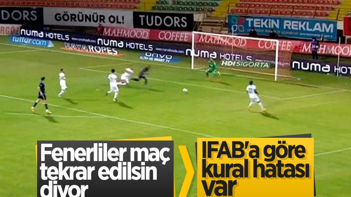 Fenerbahçeliler Alanyaspor maçında kural hatası var diyor