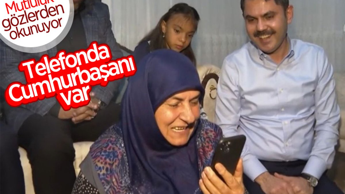 Cumhurbaşkanı Erdoğan, depremzede aile ile telefonda görüştü