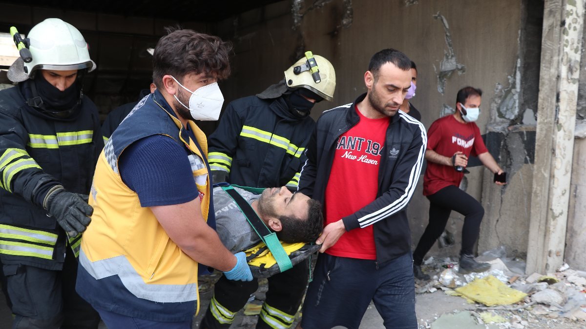 Gaziantep'teki atıl otelden düşen şahıs yaralandı