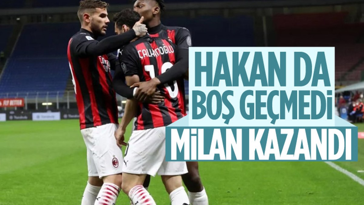 Hakan Çalhanoğlu attı, Milan kazandı