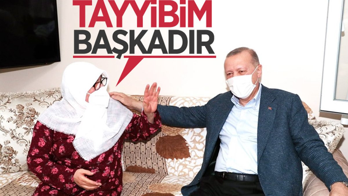 Cumhurbaşkanı Erdoğan'ın ziyaret ettiği Mahruze Teyze'den açıklamalar