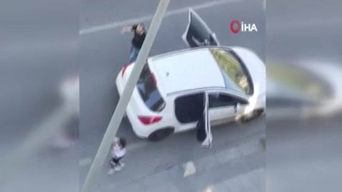 İstanbul'da kocasıyla kavga eden kadından şaşırtan tepki