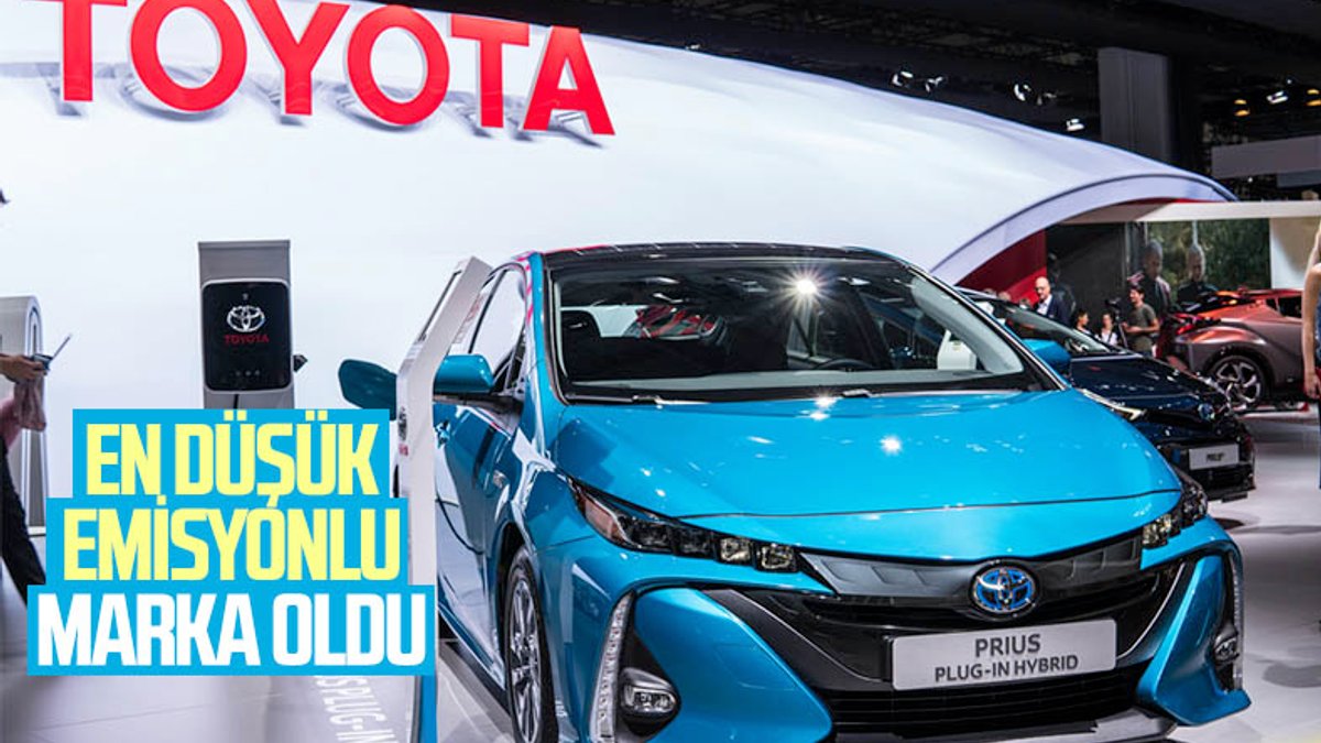 Toyota, en düşük emisyona sahip marka oldu