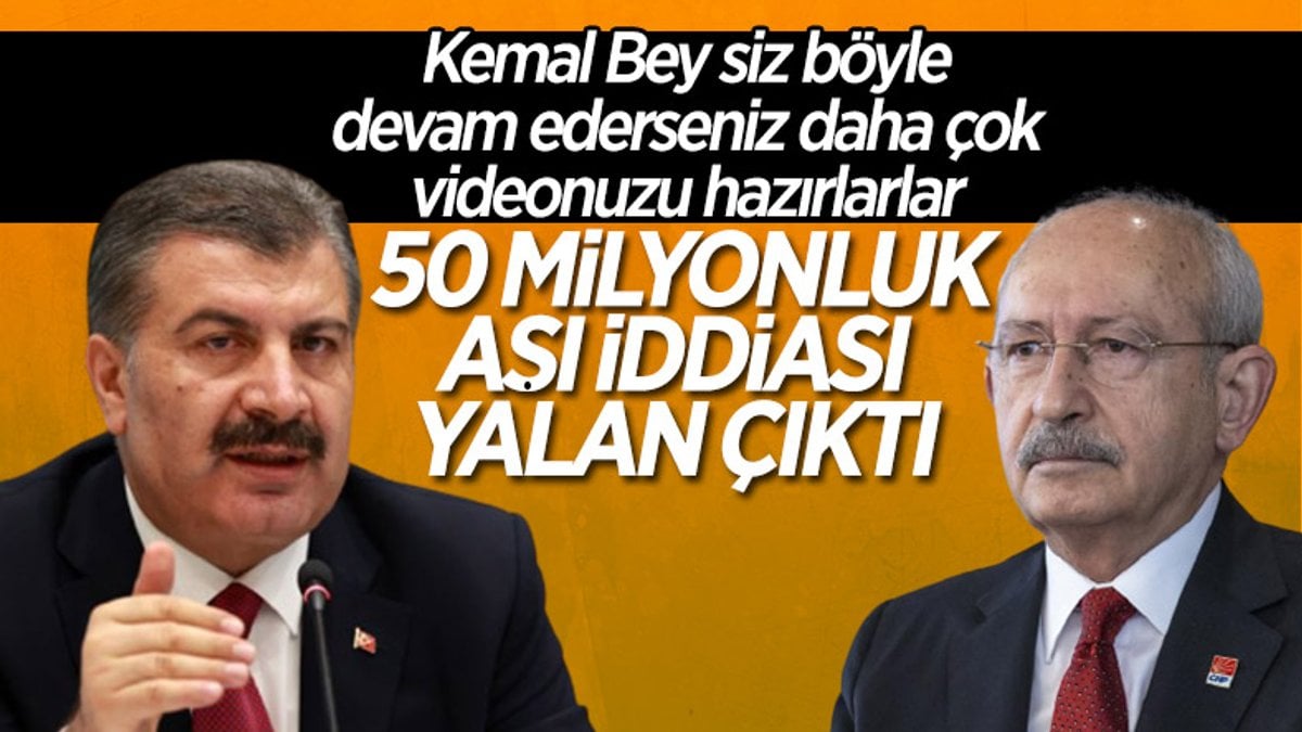 Fahrettin Koca'dan Kemal Kılıçdaroğlu'na yanıt