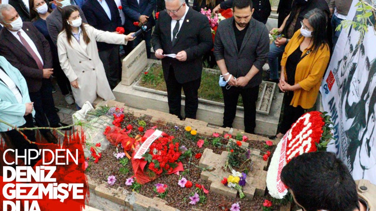 CHP'liler Deniz Gezmiş'in mezarına gitti