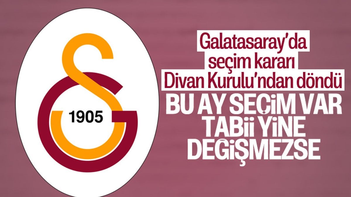 Galatasaray Divan Kurulu: Seçim belirlenen tarihte yapılacak