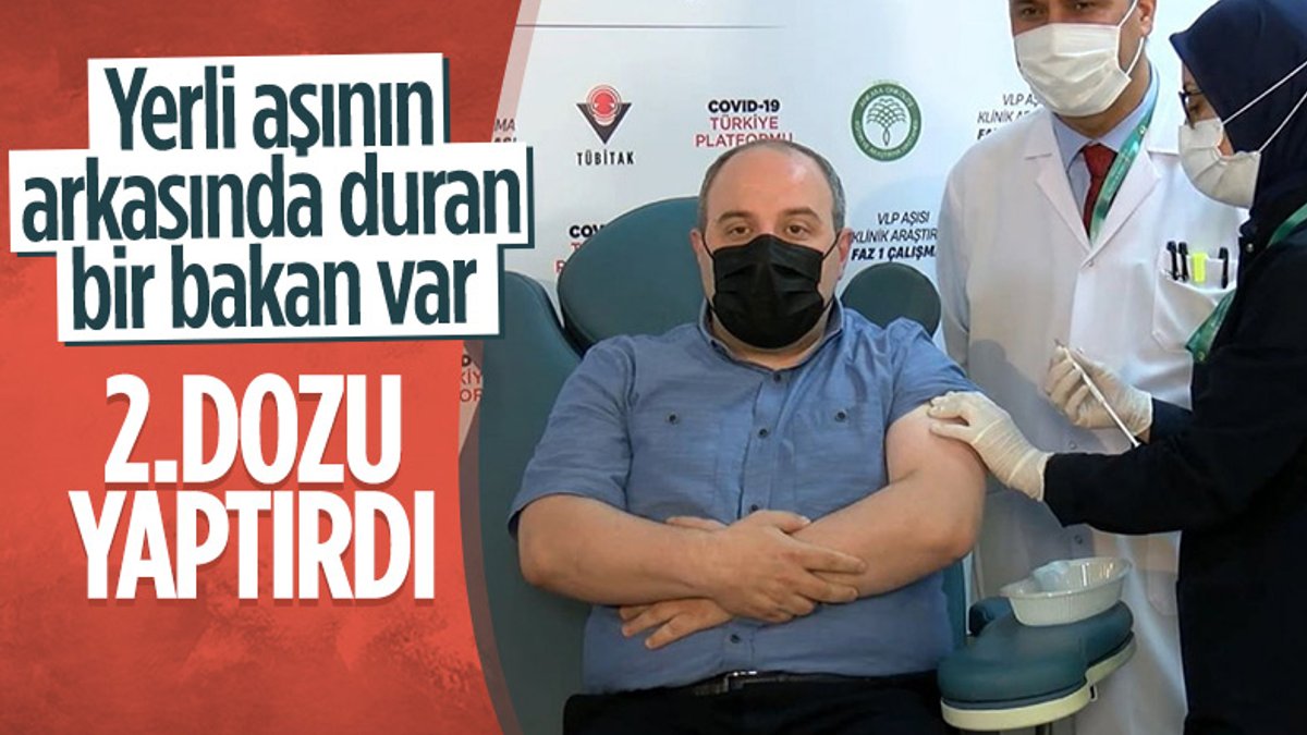 Mustafa Varank, yerli aşının ikinci dozunu oldu