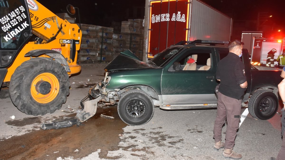 İzmir'de sürücü köpeğe çarpmamak için kaza yaptı