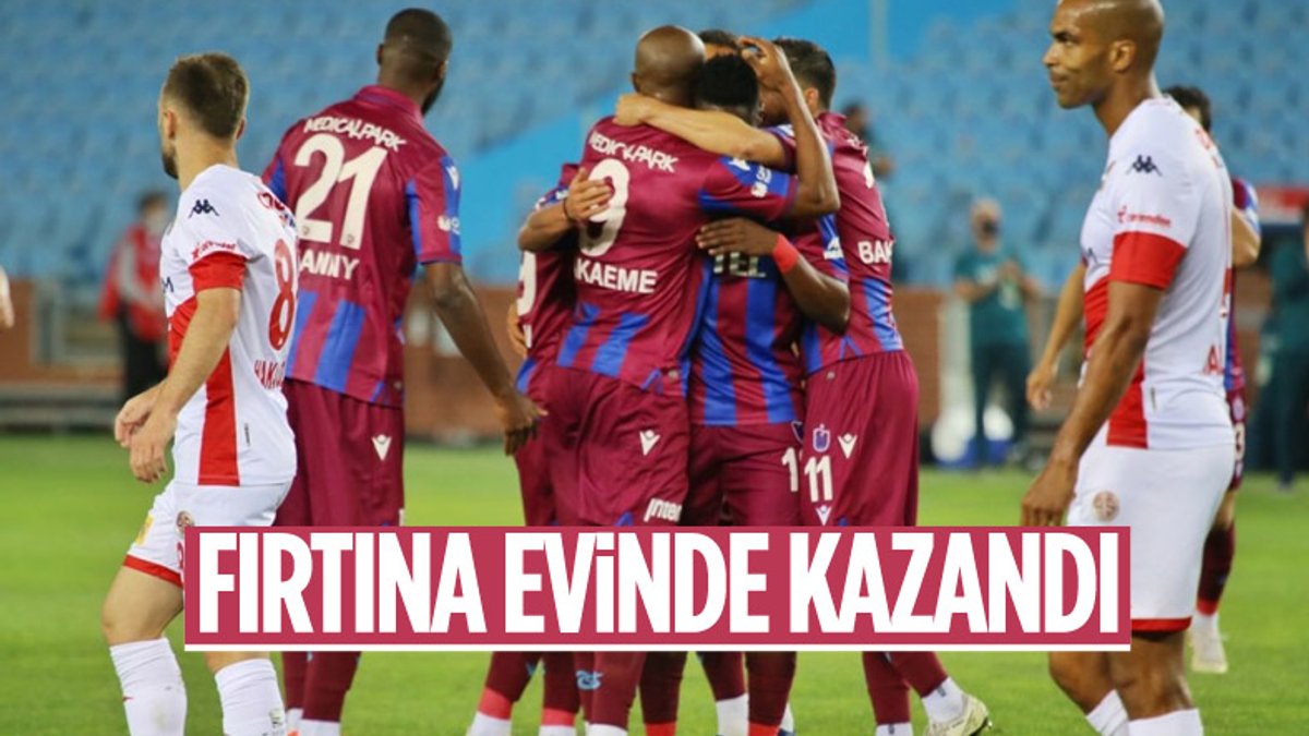 Trabzonspor evinde Antalyaspor'u yendi