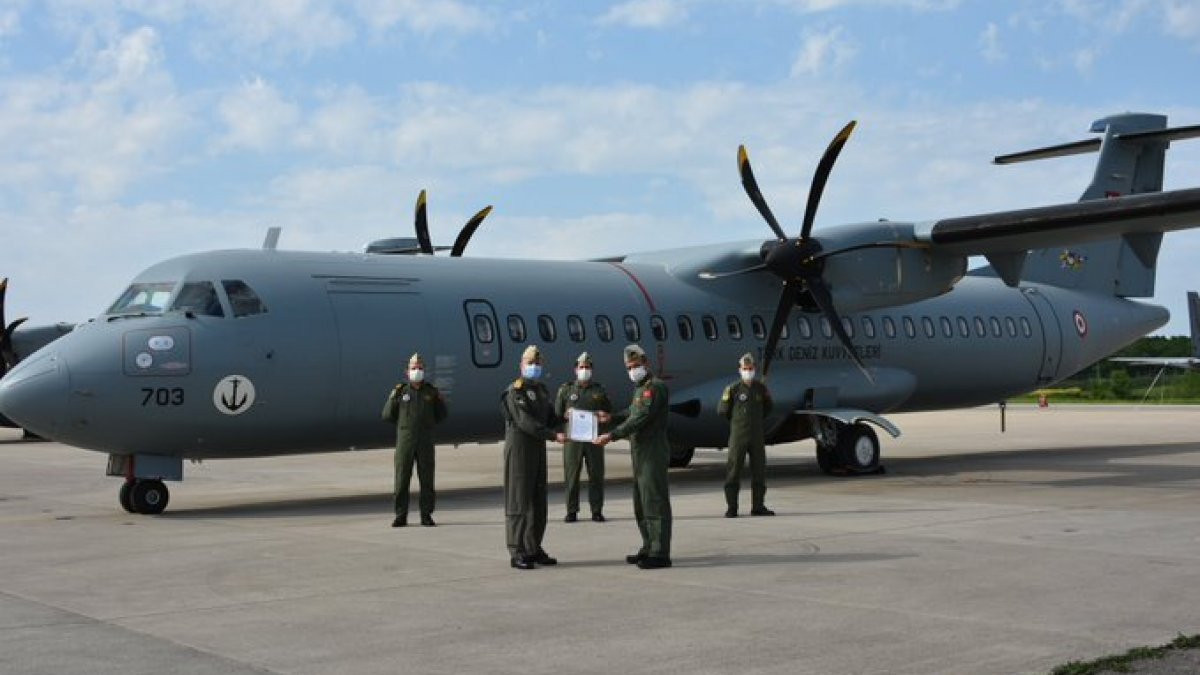 MSB: MELTEM-3 Projesi'nin 3'üncü uçağı Deniz Kuvvetleri envanterine katıldı