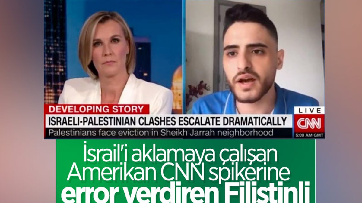 CNN sunucusu ile Filistinli genç arasındaki çarpıcı diyalog