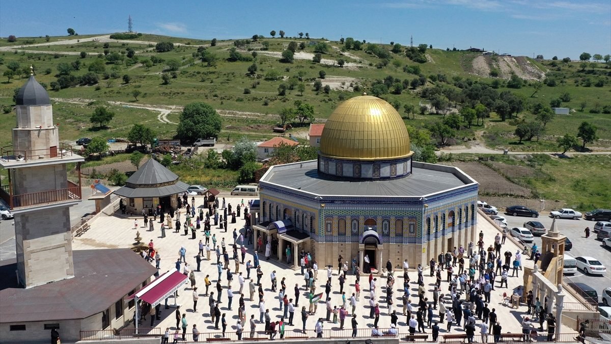 Balıkesir'deki Kudüs Camii'nde İsrail'e tepki