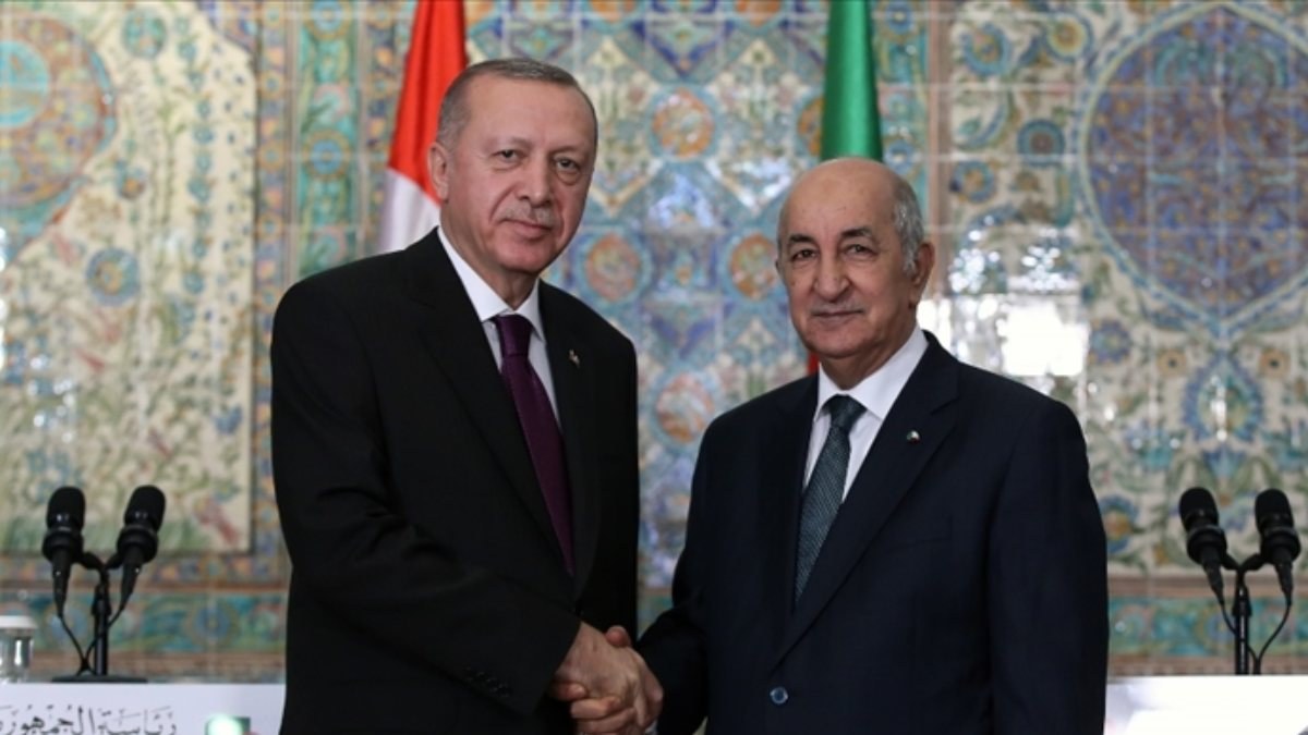 Cumhurbaşkanı Erdoğan, Cezayirli mevkidaşı ile görüştü