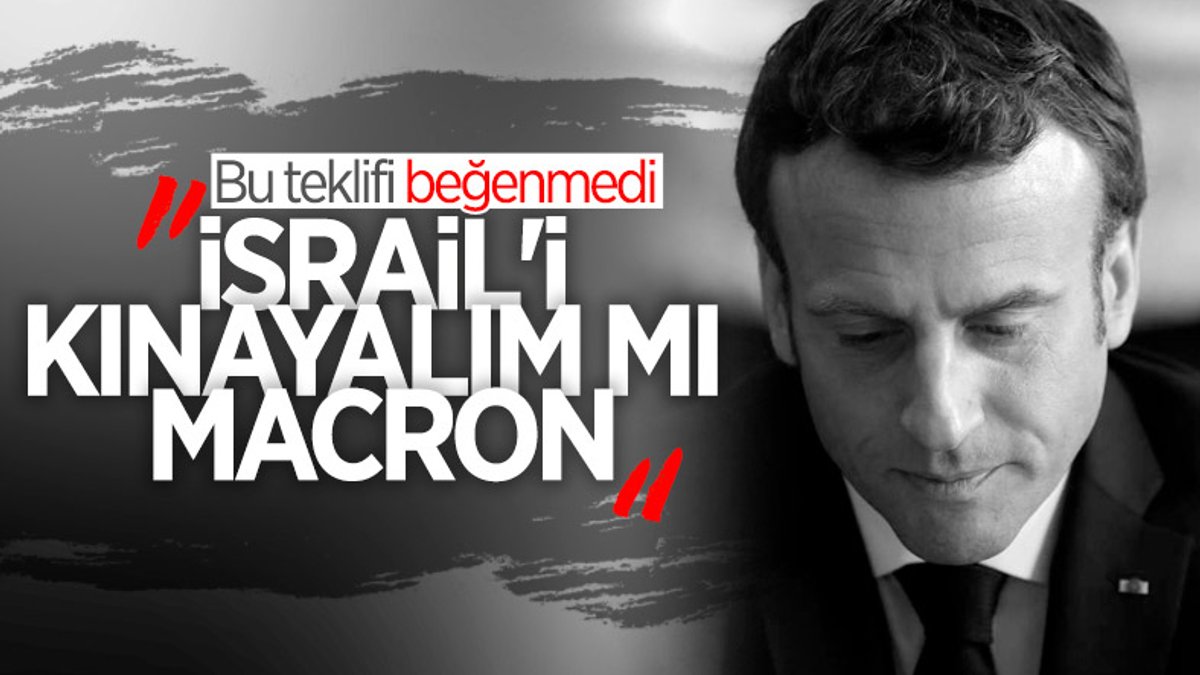 Fransa'da Macron'a Filistin çağrısı