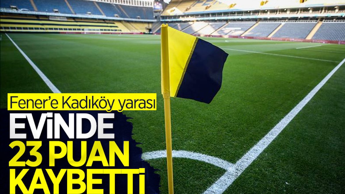 Fenerbahçe evinde 23 puan kaybetti