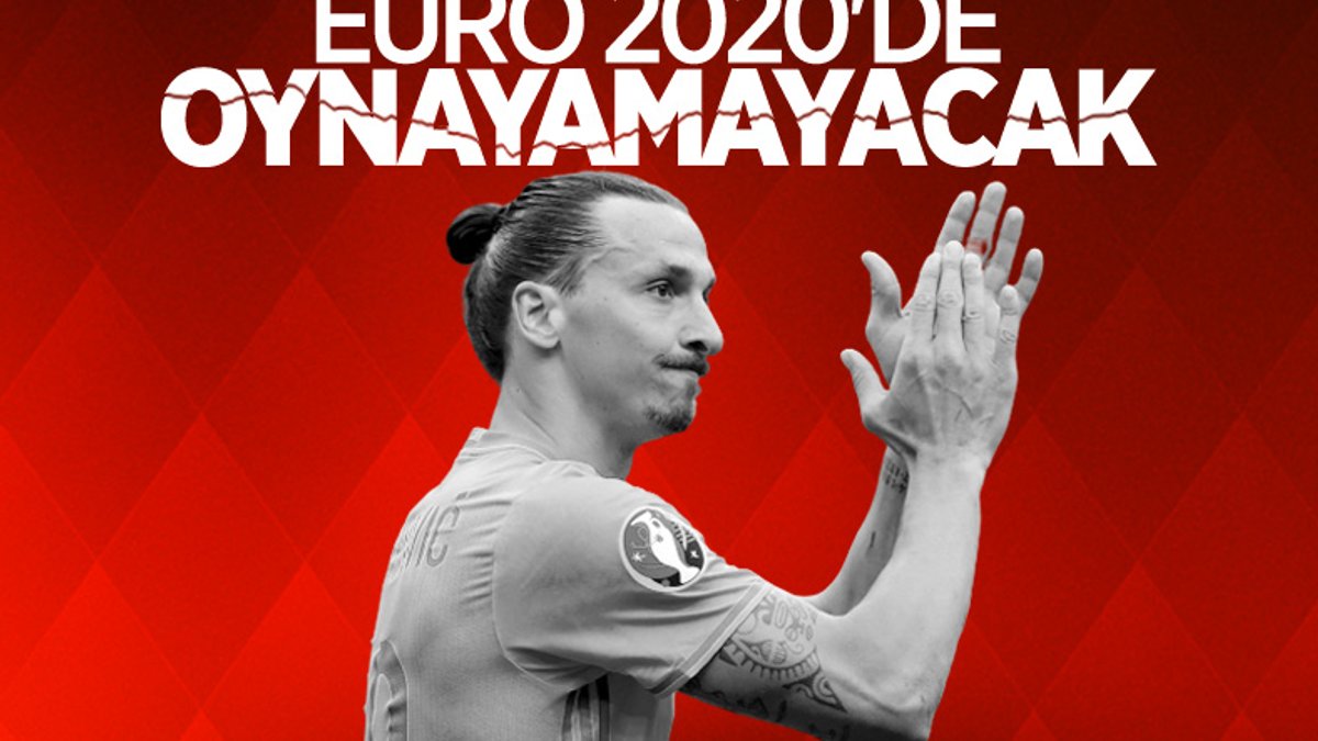 Zlatan Ibrahimovic, Avrupa Şampiyonası'nda oynayamayacak