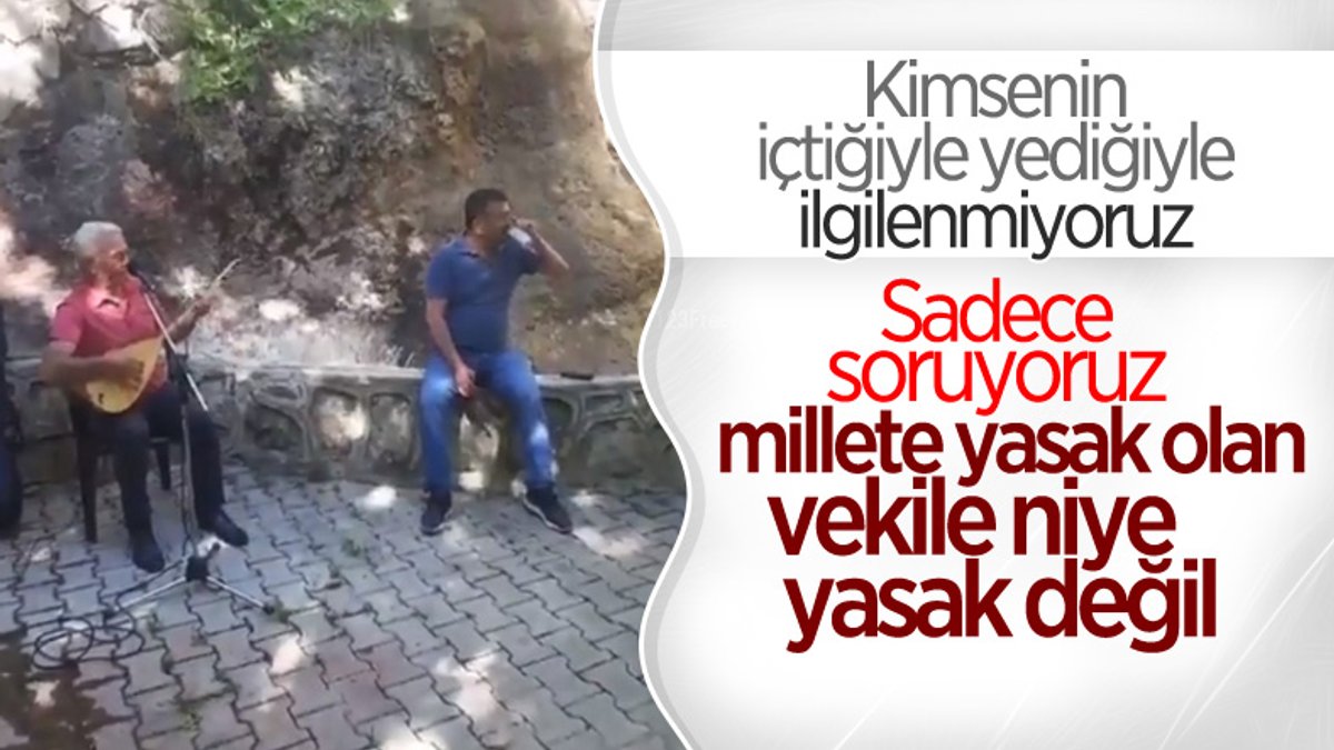 CHP'li Veli Ağbaba, sokağa çıkma yasağında alem yaptı