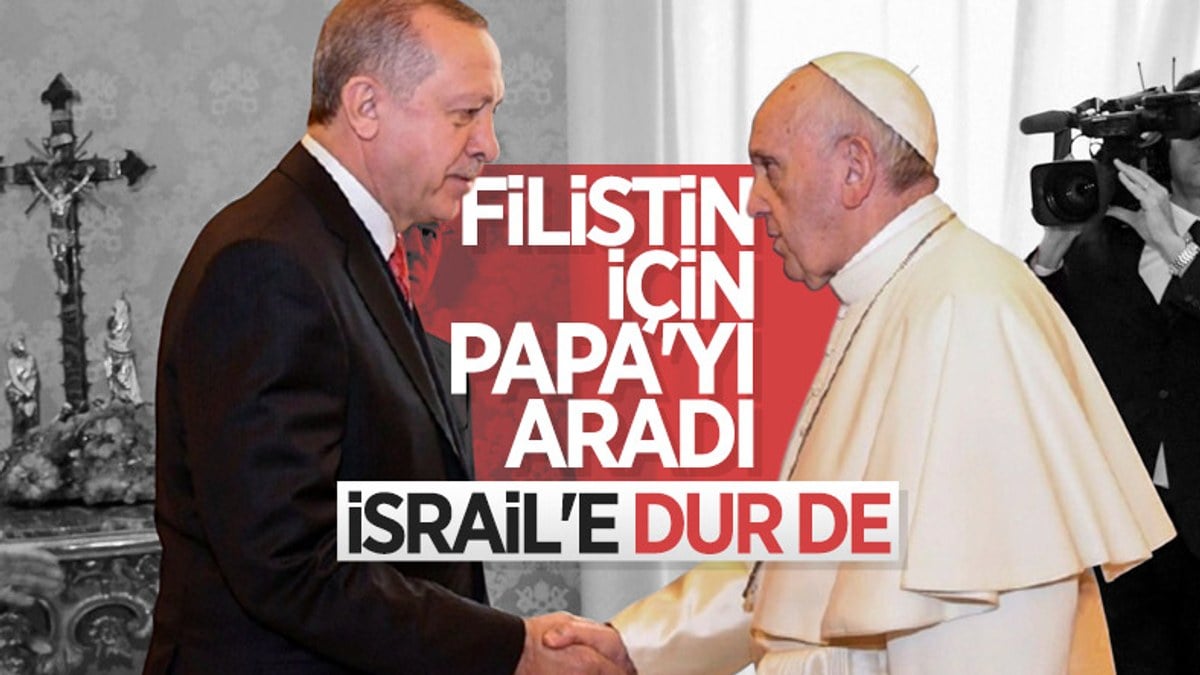 Cumhurbaşkanı Erdoğan Papa Fransuva ile görüştü