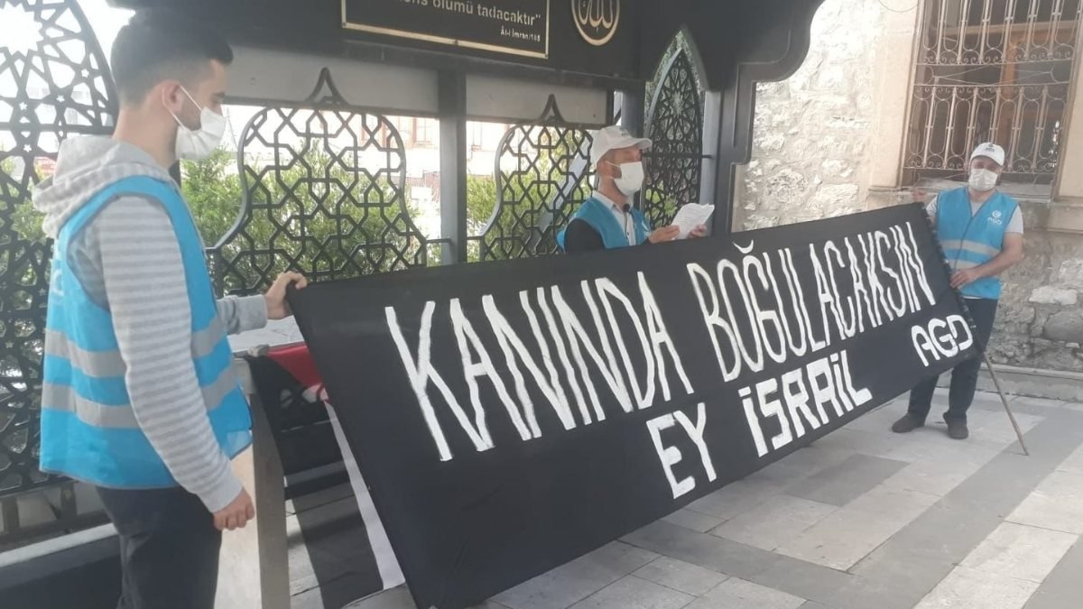 Kütahya'da Filistin'de ölenler için gıyabi cenaze namazı