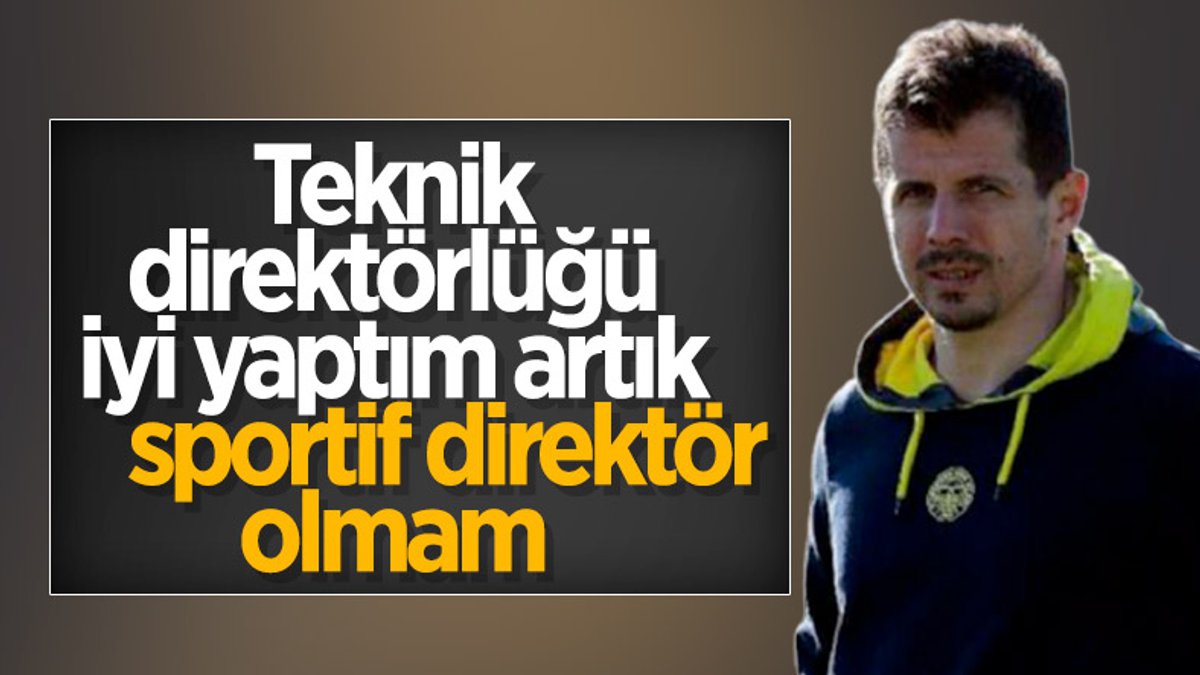 Emre Belözoğlu: Artık sportif direktörlüğe dönmem
