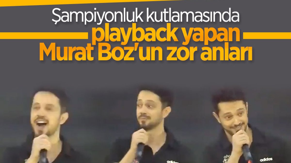 Playback kesilince Murat Boz zor anlar yaşadı