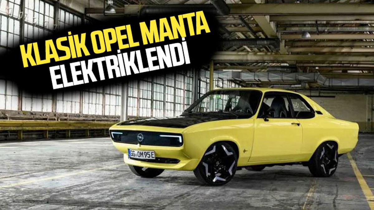 Opelin klasik modeli Manta elektrikli araca dönüştü
