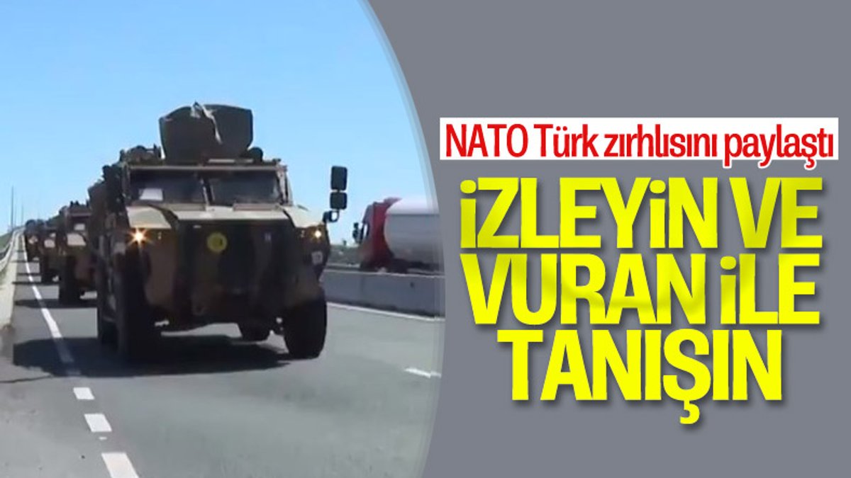 NATO Türk zırhlısı Vuran'ı paylaştı