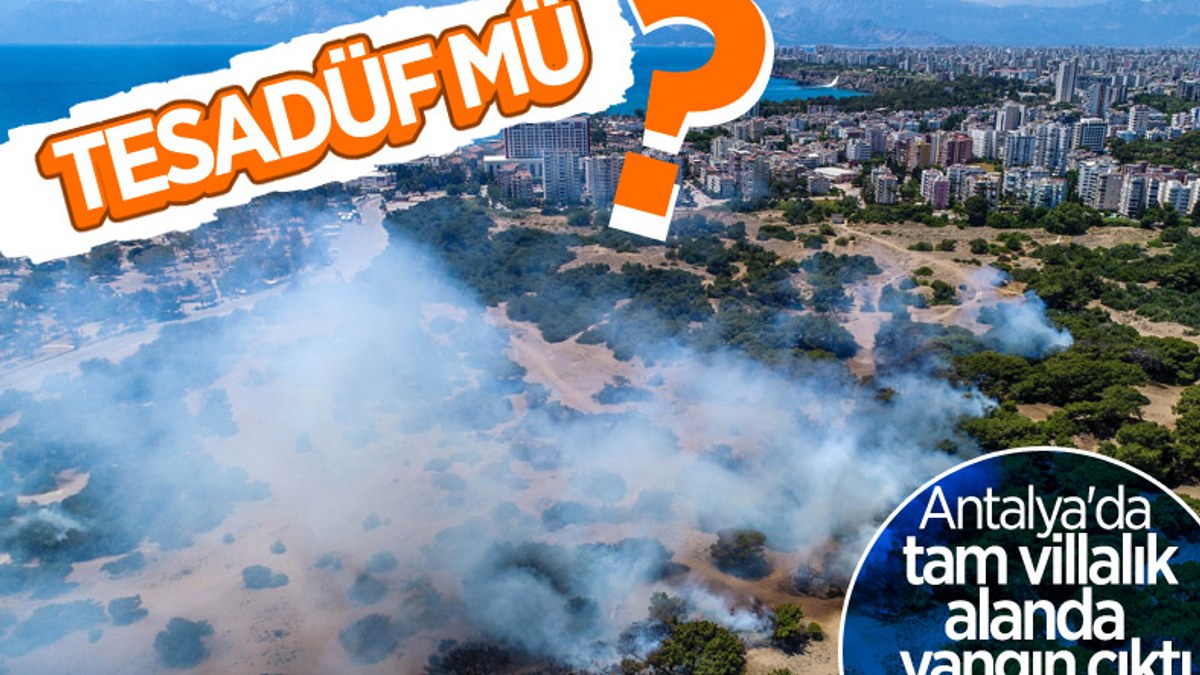 Antalya'da ormanlık alan yandı