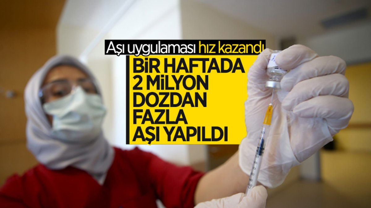 Türkiye'de uygulanan aşı miktarı 27 milyon 860 bin 302 oldu