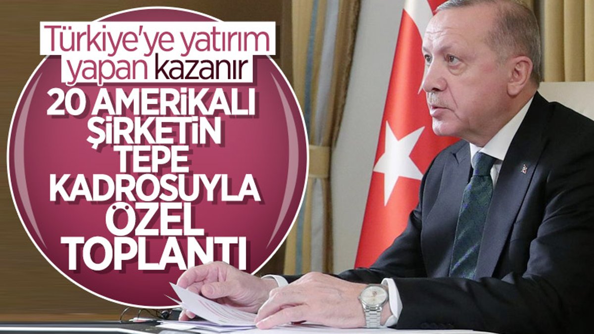 Cumhurbaşkanı Erdoğan, ABD'li şirketlerin yöneticileriyle görüşecek