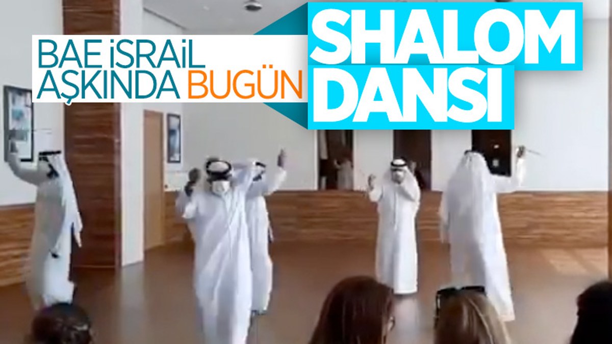 İsrailli heyete, Birleşik Arap Emirlikleri'nde danslı karşılama