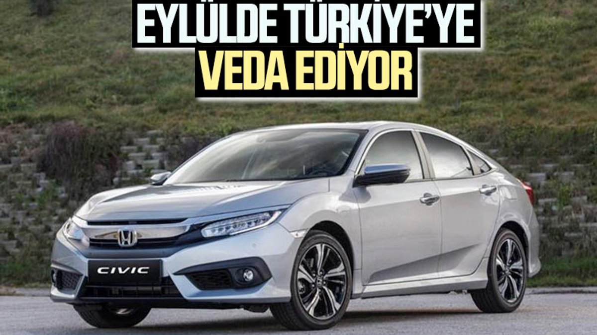 Honda Civic, eylülde Türkiye'ye veda ediyor