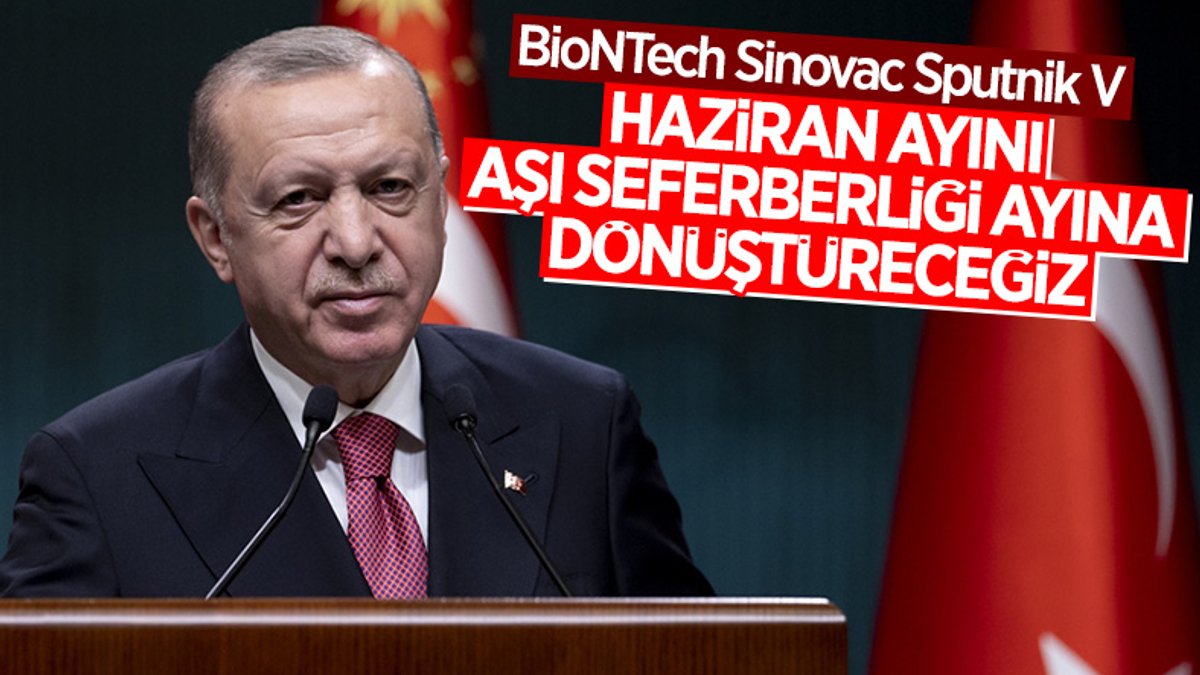 Cumhurbaşkanı Erdoğan'dan yerli aşı mesajı