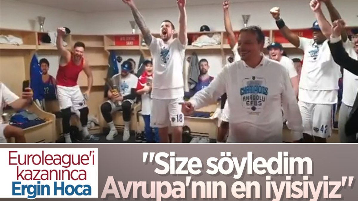 Ergin Ataman: Size söyledim, biz Avrupa'daki en iyi takımız