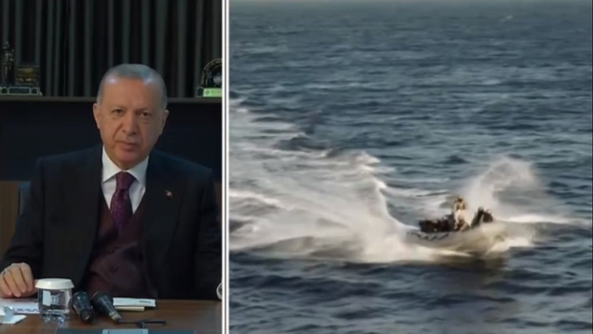 Cumhurbaşkanı Erdoğan, Denizkurdu 2021 Tatbikatı'na canlı bağlantıyla katıldı