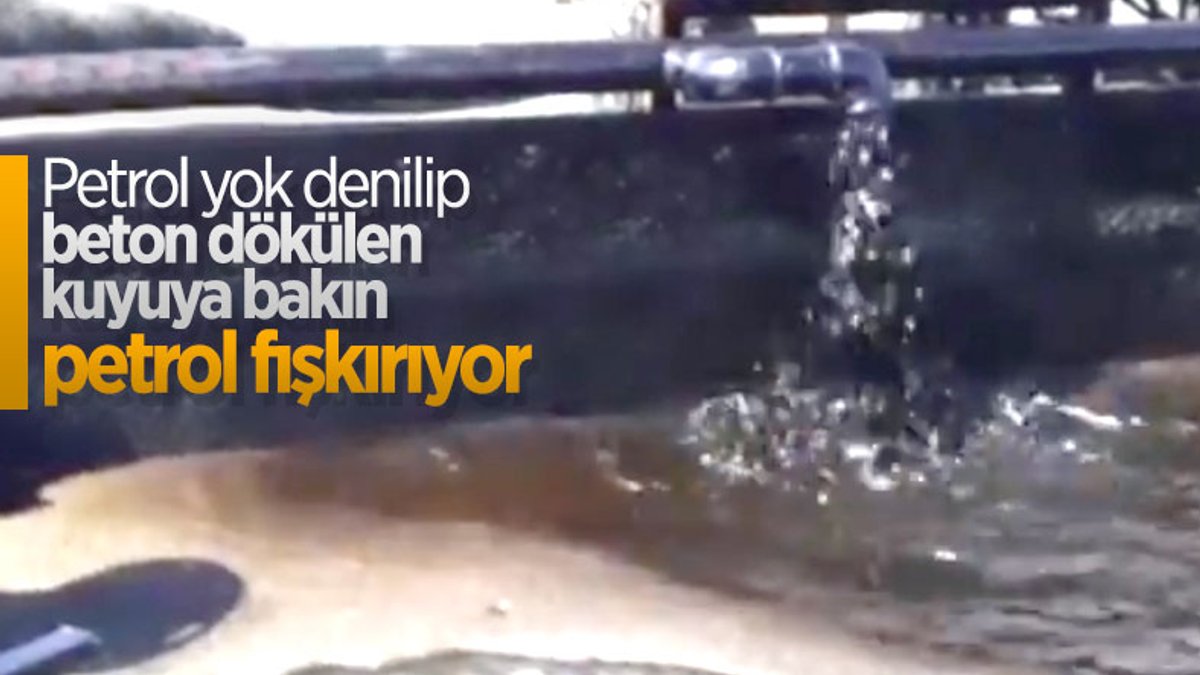 Diyarbakır'da petrol yok denilip beton dökülen kuyunun son hali