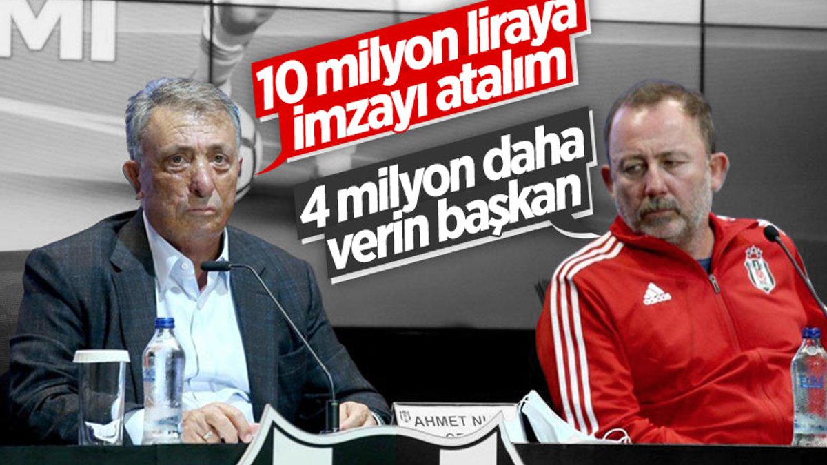 Sergen Yalçın'ın Beşiktaş'tan istekleri