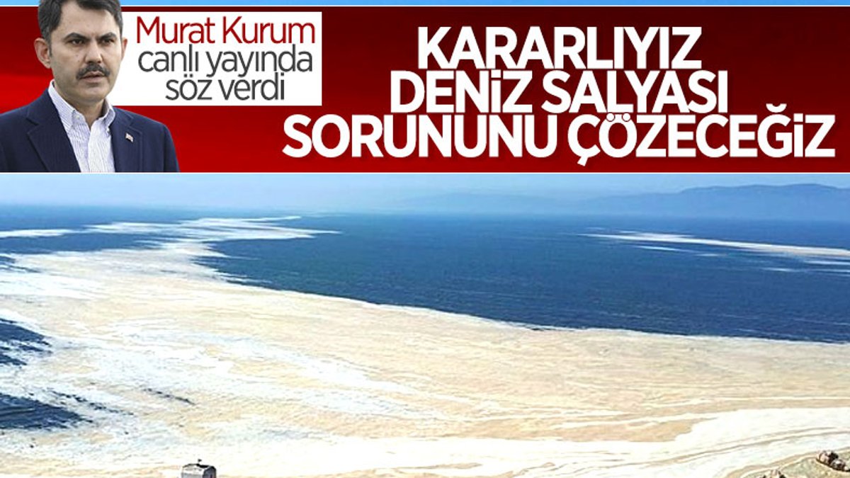 Deniz salyasıyla ilgili son durum Murat Kurum'a soruldu