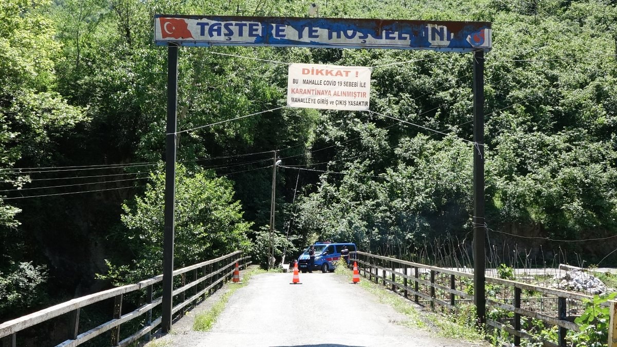 Trabzon'da toplu cenaze namazı sonrası, köy karantinaya alındı