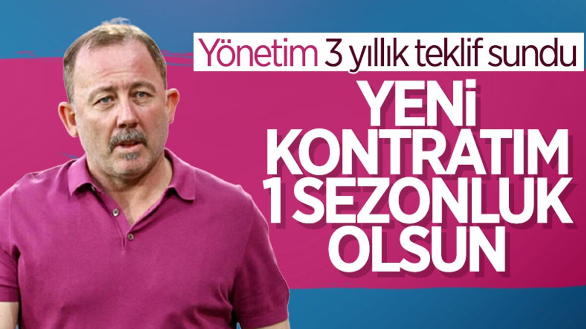 Sergen Yalçın'dan Beşiktaş yönetimine 'bir yıllık' talep